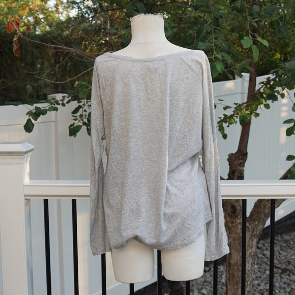 Aerie long-sleeve Grey PJ top - Picture 3 of 4